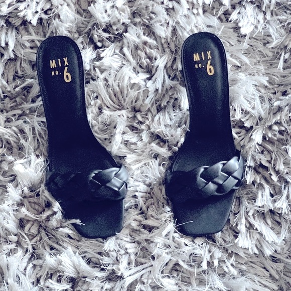 Mix No6 M6-Elandra Black Stacey Sandals 🌹Size 10M - Picture 2 of 5